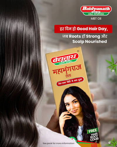 Baidyanath Mahabhringraj Tel – Ayurvedic Hair Oil for Hair Fall & Greying