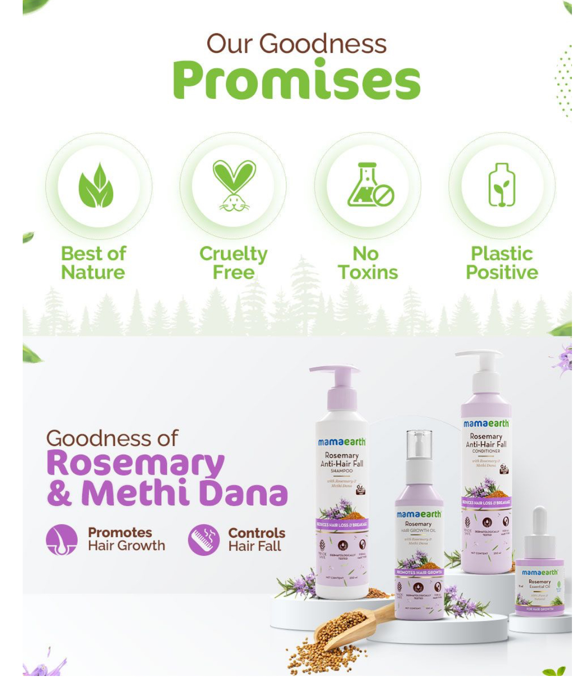 Mamaearth Rosemary Hair Growth Oil – Nourishes Roots Naturally (100ml)
